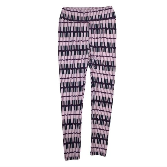 WJ482 Women’s LuLaRoe Piano Keys Workout Leggings (Fits Sizes 2-12) - Picture 1 of 3